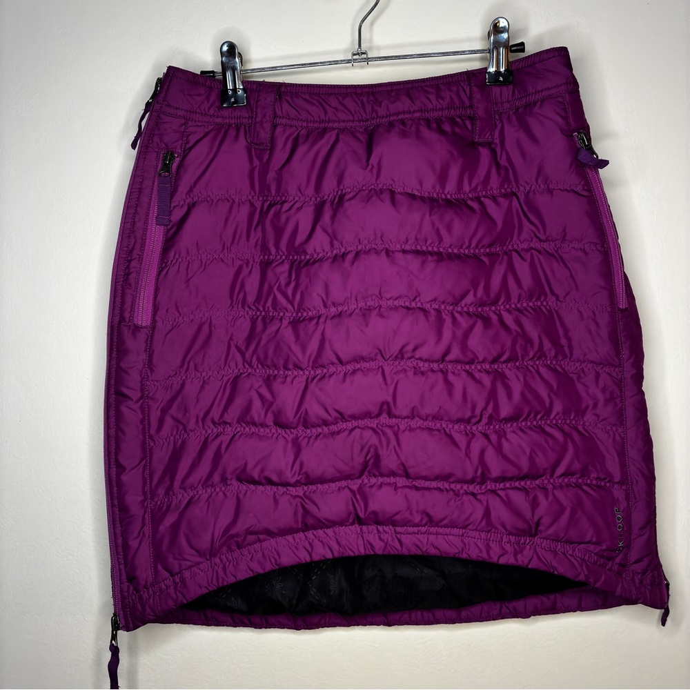 SKHOOP Down Insulated Winter Skirt Women’s S Pink/Purple Side Zips
